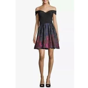 NWT Xscape Off Shoulder Dress